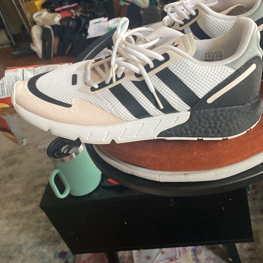 Adidas ZX White and Black with pink highlights Sneakers Men's 11 - Picture 5 of 10